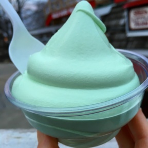 Gluten-free pistachio soft serve from Stew Leonard's